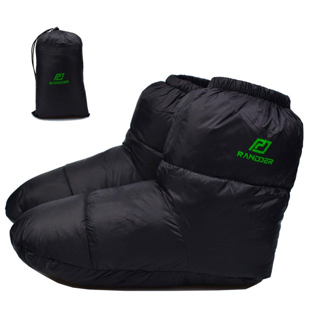 Pantuflas de Plumón RANDDER Calentitas para Hombres y Mujeres en Negro