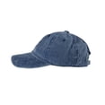 thumbnail image 3 of Blue Mens Vintage Distressed Baseball Cap For Outdoor Activities Sun Protection Adjustable Back Closure Lightweight Breathable Fabric And Casual Style, 3 of 6
