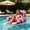 Red, variant on Inflatable Pool Chair for Adults - Blow Up Heavy Duty Floating Chair with Seat and Backrest, Comfortable Pool Floaties for Water Beach Lake Relaxation