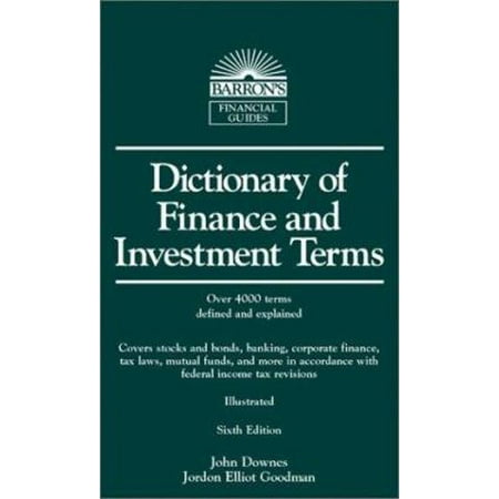 Dictionary of Finance and Investment Terms (Paperback - Used) 0764122096 9780764122095
