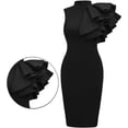 thumbnail image 2 of Women's Cocktail Bodycon  Sleeveless Formal Mini Pencil Dress, 2 of 10