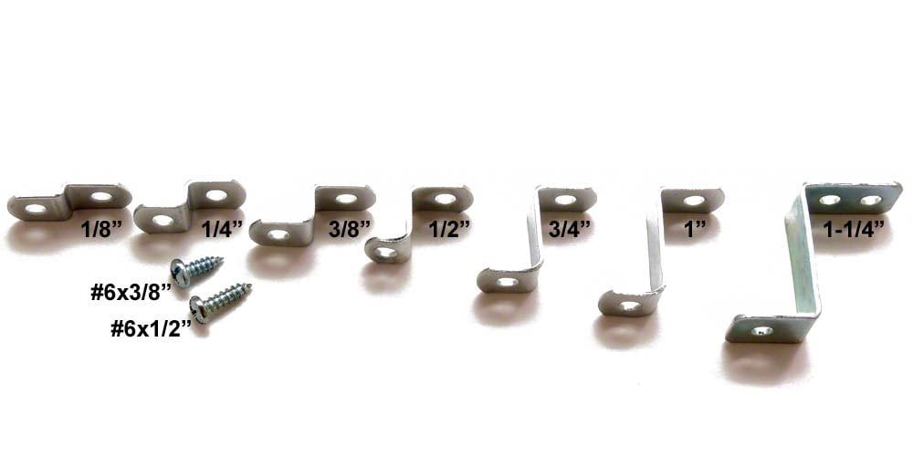 - Offset Mounting Canvas Z Clips For Picture Framing 3/8" Depth #6 X 3/8... 