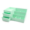Household Office Desk Plastic 9 Slots Makeup Storage Drawer Box Container