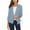 Light blue, variant on Cardigans for Women Trendy Women's Ruched Sleeve Lightweight Thin Chiffon Womens Cardigan White XXL
