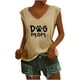 thumbnail image 1 of Camisas con estampado informal con estilo para mujer, camisetas holgadas de manga corta de talla grande, blusa con cuello en V OAVQHLG3B Store lin121212, 1 of 5