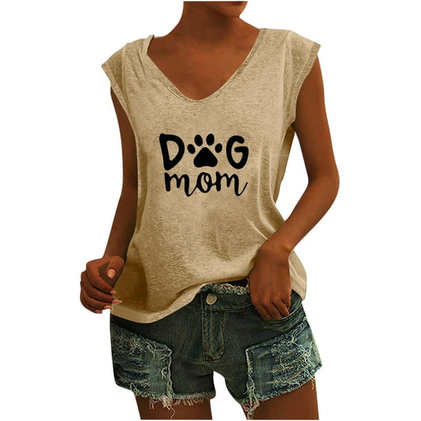 Camisas con estampado informal con estilo para mujer, camisetas holgadas de manga corta de talla grande, blusa con cuello en V OAVQHLG3B Store lin121212