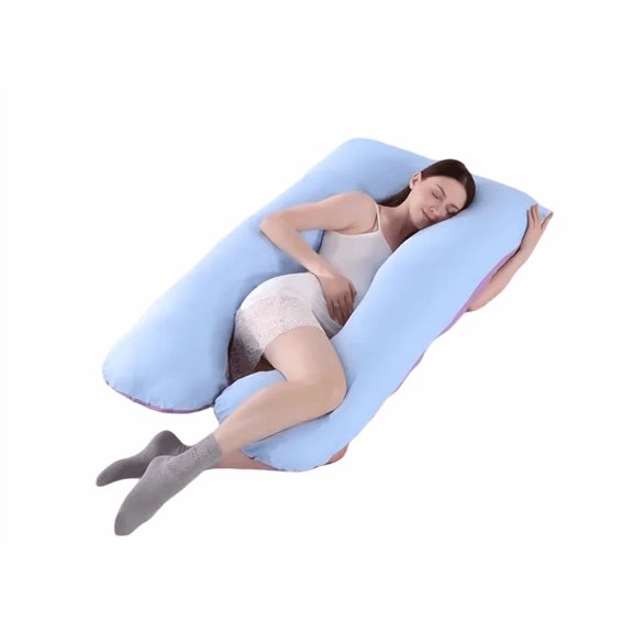 Almohada Xtellar azul Para Embarazo Y Lactancia Jumbo + Regalo Microgel