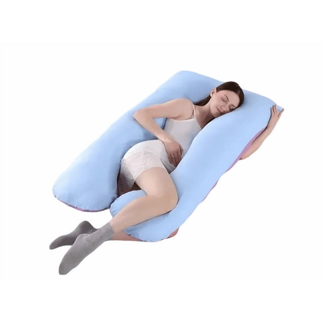 Almohada Xtellar azul Para Embarazo Y Lactancia Jumbo + Regalo Microgel