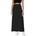 thumbnail image 6 of Elastic Waist A-Line Long Maxi Skirt Below Knee for Women Fall Winter, 6 of 10