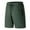 Army Green, variant on COSFO Casual Mens Running Shorts Elastic Waist Solid Shorts Ice Silk with Zipper Pockets Loose Mens Shorts
