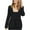 A02_Black, variant on Women's Work Office Blazer Double Notch Lapel Sharp Shoulder Pad Single Tunic Button Comfy Suit Jacket A02_Black 4XL