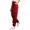 *1-Red, variant on VBVC Women's Y2K Pull On Cargo Pants , Loose Wide Leg Trousers For Women , Ladies' Elastic Waist Utility Pants with Pockets, Dark Gray , S-2XL