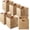 Natural, variant on 12" x 12" Hyacinth Storage Baskets, Whitewash - Set of 6 Storage Organizers, Woven Wicker Cubes for Bathroom, Bedroom, Laundry, Shelves