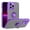 Purple, variant on For Apple iPhone 15 Pro 6.1 inch Impact Metal Ring Holder Stand Magnetic Car Mount Protective Hybrid Case Cover Purple