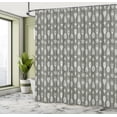 thumbnail image 4 of Ambesonne Tribal Shower Curtain, Ethnic Design Repetition, 69"Wx84"L, Army Green White, 4 of 4