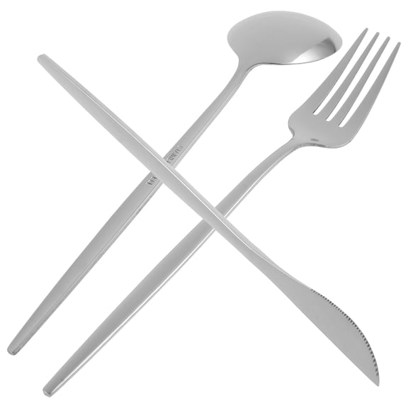 Raindrops Stainless Steel Tableware Set with Smooth Surface and Comfortable Grip for Everyday Meals and Fine Dining 1 Set