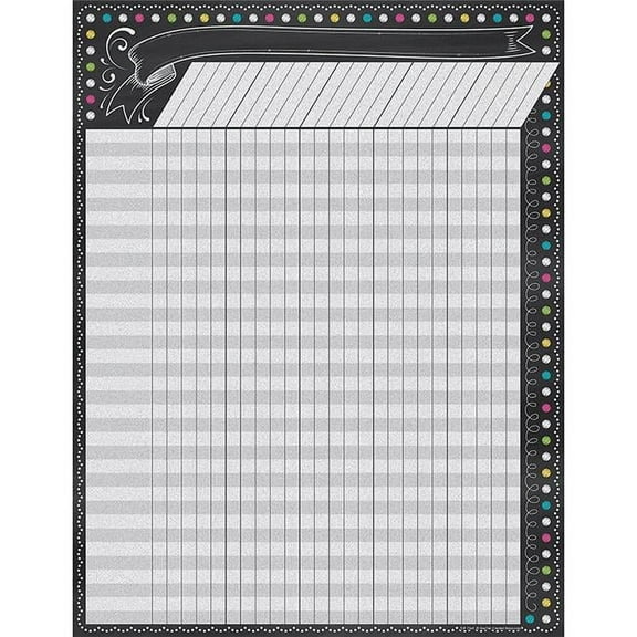 Chalkboard Brights Incentive Chart 17x22 [TCR7564]