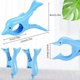 thumbnail image 2 of 4 PCS Beach Towel Clips Large Plastic Deckchair Clip Windproof Beach Towel Clip Deckchair Clothespin 8 * 12cm for Quilts Clothes Coats Pants, 2 of 5