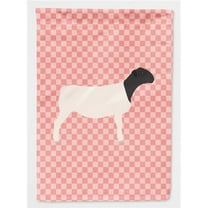 Caroline's Treasures BB7978GF Dorper Sheep Pink Check Flag Garden Size , Small, multicolor