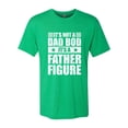 thumbnail image 2 of Wild Bobby, It's Not a Dad Bod, It's a Father Figure Funny Gift Dad, Papa Father's Day, Men Premium Tri Blend Tee, Envy, Small, 2 of 3