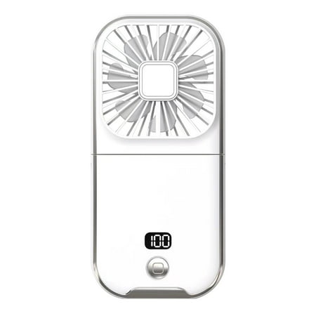 

Midsumdr Travel Fan Mini Fan Portable Small Fan Usb Charging Desktop Charging Treasure Folding Mobile Phone Bracket Neck Hanging Fan Personal Fan Cute Desk Fan Outdoor Air Conditioner