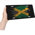 thumbnail image 2 of Lion Jamaica Jamaicans Flag License Plate for Cars with 4 Holes 6x12 Inch Bar Pub Cafe Garage Home Wall Decor Unisex-Adult Metal License Plate Tag, 2 of 9