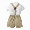 thumbnail image 5 of HCNTES Toddler Boy Outfits Dressy Gentleman Clothing Set Baby Summer Clothes, 5 of 7