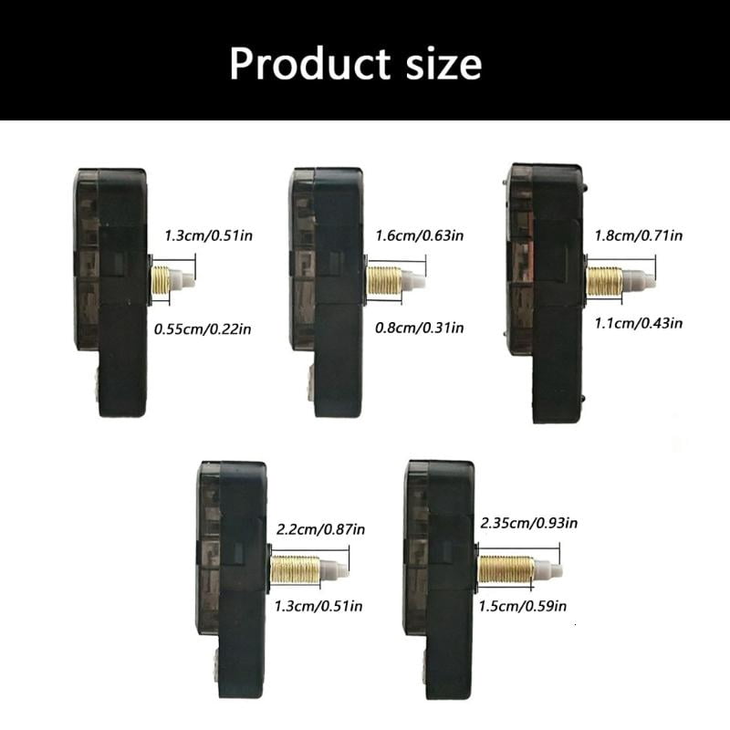 ANXPTIME Clock Mechanism Replacement Kits Plastic Quiet Movement Component with Hands