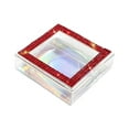 thumbnail image 1 of Caja de Pestañas Postizas 3D Zulema Cosméticos Vacíos Cuadrados Rojo Plata, 1 of 8