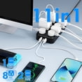 thumbnail image 2 of Power Strip APS de 8 salidas, 6 pies, con 3 USB (1 USB C), resistente al agua, color negro, 2 of 6