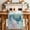 White, variant on Teal Sea Turtle Table Runner 36 Inches, Summer Coastal Coral Ocean Linen Texture Bed Runner Dresser Scarves Tabletop for Indoor Outdoor Parties/Ceremony/Banquet, 13"x 36"