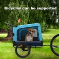 thumbnail image 2 of Jopath 2-in-1 Pet Bike Trailer Dog Cart for Bicycle, Detachable Bike Hitch & Push Handle Included,Quick Release Wheel, Non-Slip Floor, Internal Leash Extra Large for Large and Medium Pets Blue, 2 of 9