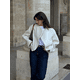 thumbnail image 4 of Chaqueta informal de manga larga para mujer, abrigo holgado con cuello redondo, ropa de calle elegante, otoño e invierno, 2024, 4 of 5