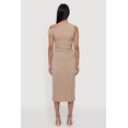 thumbnail image 4 of Women's Textured Knit Sleeveless One Shoulder Midi Dress, 4 of 4