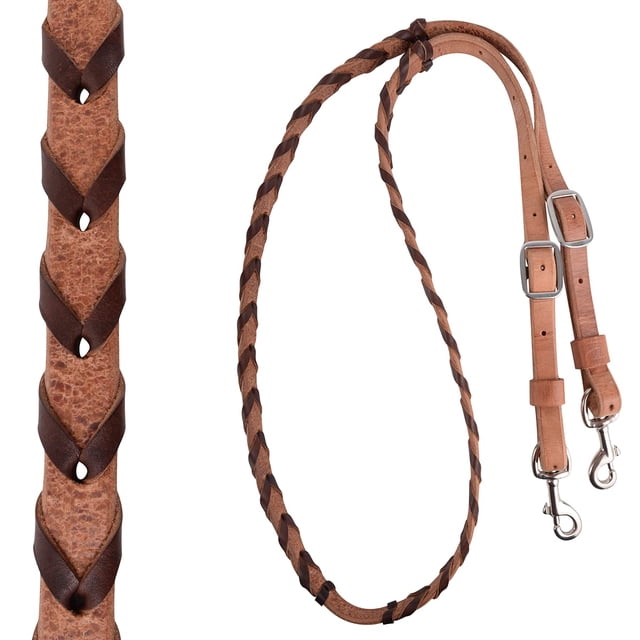 Martin Saddlery Rênes de Baril en Dentelle au Chocolat