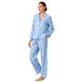 thumbnail image 2 of Aria Women's 100% Cotton Flannel Long Sleeve Notch Collar Pajama Set, Sizes XS-XXL, 2 of 6