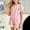 Pink, variant on Amidoa Girls Summer Outfits 2 Piece Short Sleeve T Shirt Cute Top and Casual Shorts Kids Clothing Sets,Pink Size 10