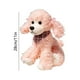 thumbnail image 3 of Muñeco de peluche con bufanda de 28 cm (11 pulgadas), adorable perro caniche, juguete de peluche para niños y niñas, ideal para festivales, cumpleaños, bodas y como regalo., 3 of 6