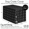 thumbnail image 6 of Sweet Jojo Designs Boho Hatch Black and White Dog Crate Kennel Cover 36in., 6 of 6