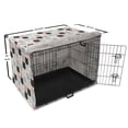 thumbnail image 6 of Cat Dog Crate Cover, Doodle Kitten Portraits Pets Meow Paws Cartoon Style Design, Easy to Use Pet Kennel Cover Small Dogs Puppies Kittens, 7 Sizes, Multicolor and Charcoal Grey, by Ambesonne, 6 of 6