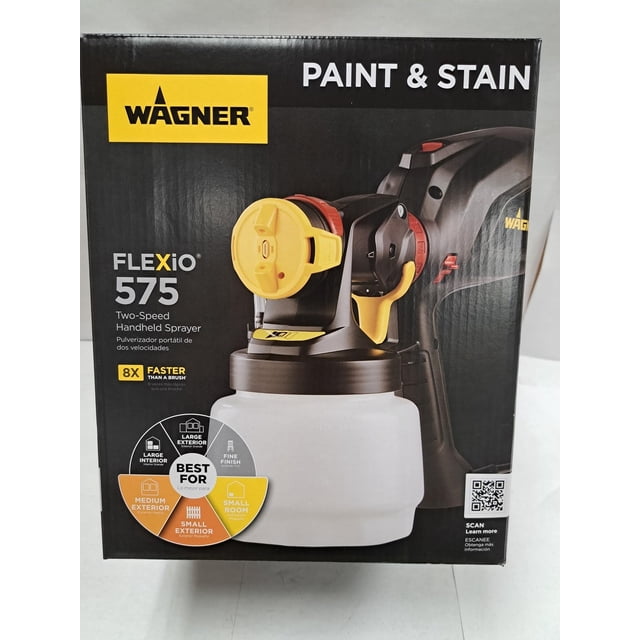 Pulverizador portátil Wagner Flexio 575 de 1,4 litros y 2 velocidades