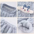 thumbnail image 5 of Anime Sanrioed Cinnamoroll Kuromi Autumn Winter Kids Flannel Pajamas Cartoon Korean Style Warm Thickened Pajama Girl Homewear, 5 of 5
