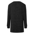 thumbnail image 6 of RMGVDSD Sweaters For Women Side Split Oversized Pullover Tops Crew Neck Long Sleeve Shirt Sweater Solid Color Fall Sweater Pullover Shirts /Black, 6 of 6