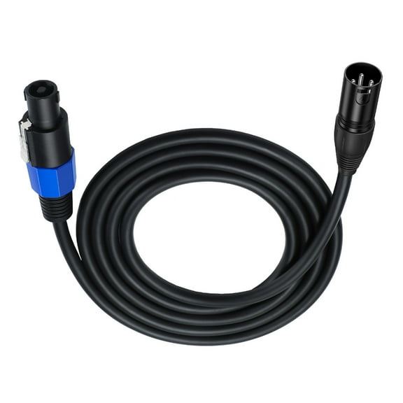SpeakOn to XLR Cable Speak-On Male to XLR Male Stage Microphone Wire with Twist Lock 3Pin Extension Cable 1.8M