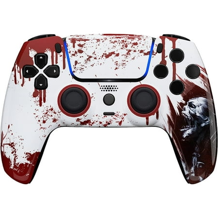 Custom Wireless Controller Compatible with PS5 - Multiple Designs Available (PS5 Bloody Zombie)