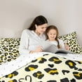 thumbnail image 5 of jejeloiu Chic Leopard Twin Comforter Set,Jungle Animal Yellow Cheetah,Ultra Soft Reversible Decor For Kids,2-Piece, 5 of 8