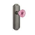 thumbnail image 2 of Nostalgic Warehouse Pink Crystal Door Knob with Deco Plate, 2 of 7