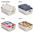 thumbnail image 6 of mDesign Large Metal Kitchen Storage Container Bin, Handles, 2 Pk, Brushed Chrome, 6 of 8