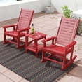 thumbnail image 6 of FODINGHILL Outdoor Rocking Chair, HDPE All Weather Adirondack Oversized Rockers, Porch Rocking Chairs for Patio Outside Backyard Balcony Garden, Red, 6 of 9
