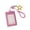 Purple, variant on LWVITH Card Holder with Star Design for Students, ID Badge Holder with Woven Strap and Transparent Window, Cute Photo Card Case for Bus Pass School ID, Lightweight PU Leather, Keychain Attachable